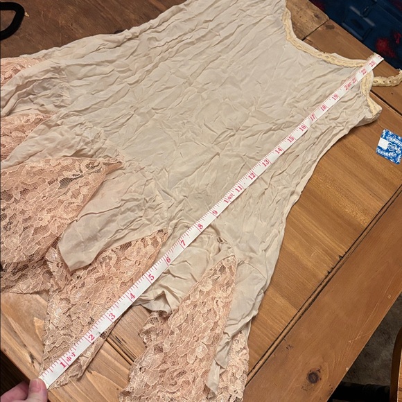 NWT Cotton and lace Godet slip dress - Picture 7 of 12